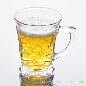 Eco-friendly Wholesale Clear Beer Mug Glass